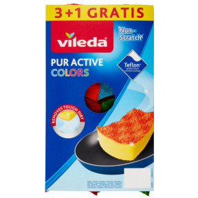Губки Vileda Pur Active Ondattiva Colors 4 шт